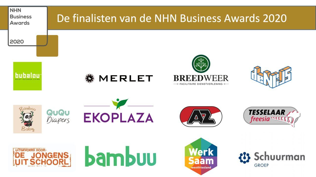 Afbeelding finalisten NHN Business Awards